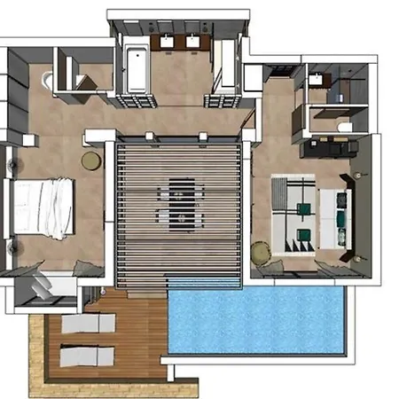Excellent Halkidiki Ocean 2 1 Bedroom Stunning Sea Views Vila Uranopoli